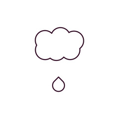 sprinkle weather outline icon. Linear vector from weather concept. Thin line sprinkle weather icon isolated on white background