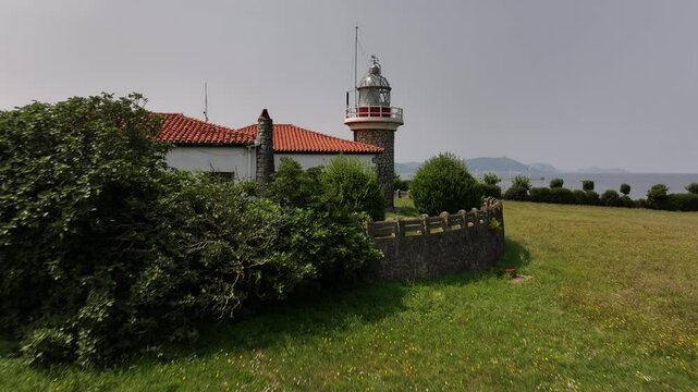 Faro de Punta Galea de Getxo en Bizkaia Pais Vasco