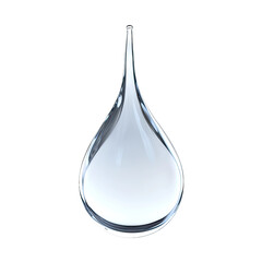 Fototapeta premium Single water drop, isolated