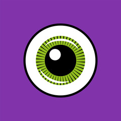 Eye icon vector design, isolated element