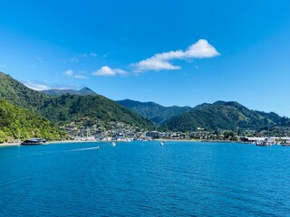 Beautiful Views of Picton Harbour , New Zealand 