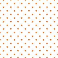 Cute Small orange heart seamless pattern..