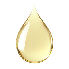 A single drop of golden oil.