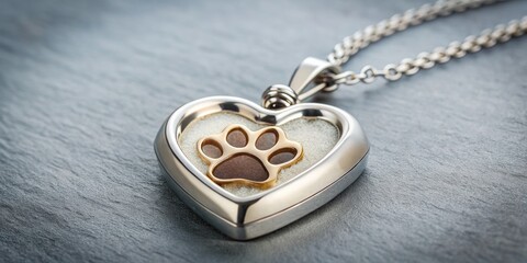 A thoughtful keepsake necklace holds the ashes of a beloved pet, symbolizing a lifelong commitment to love and