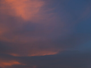 colorful sunset clouds, summer clouds at sunset