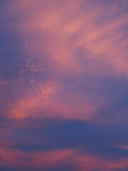 colorful sunset clouds, summer clouds at sunset