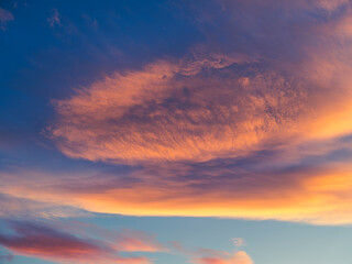 colorful sunset clouds ,summer time