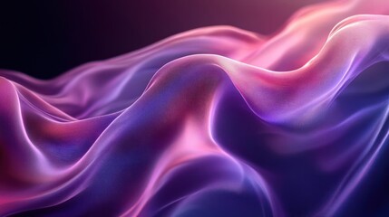 Obraz premium Vibrant, smooth, and fluid-like design with a blend of shiny surfaces.