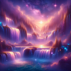 Obraz premium shimmering waterfalls
