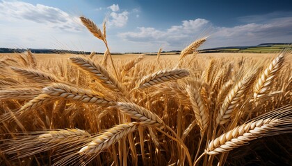ears of Rye on the field