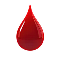 Single red blood drop