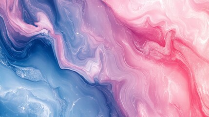 Obraz premium Abstract Pink Blue Swirl Marble Texture Background