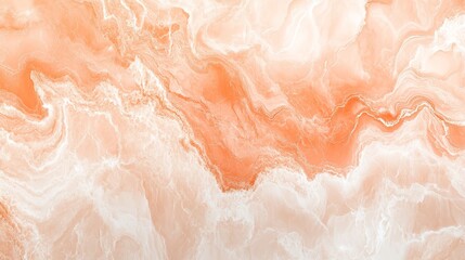 Fototapeta premium Peach Marble Texture Background Abstract Swirls and Veins