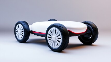 Futuristic Electric Vehicle Chassis with Lightweight Materials and Aerodynamic Design for Energy Efficiency