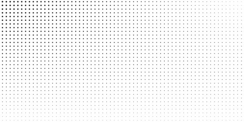 Halftone gradient. Dotted gradient, smooth dots spraying and halftones dot background seamless horizontal geometric pattern vector template set. eps10