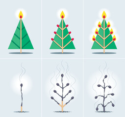 Christmas Match Tree