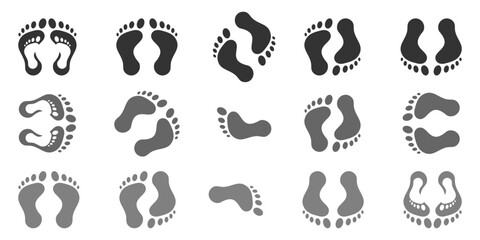  foot soles, foot health designs, icons, symbols, foot prints, abstract