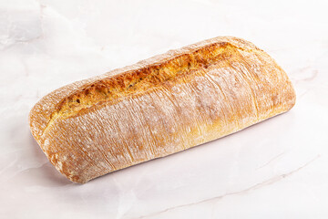 Italian ciabatta bread fresh and crust