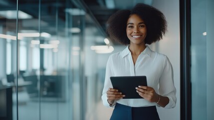 The Professional Woman with Tablet