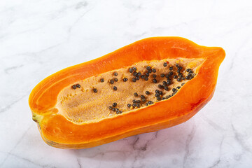 Sweet and juicy tropical papaya