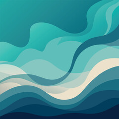 Fototapeta premium Adobe Illustrator Artwork background with overlapping waves of smoke, each layer fading softly into the next.