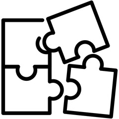 Logical Thinking, Strategy, Brain. Vector Line Icon