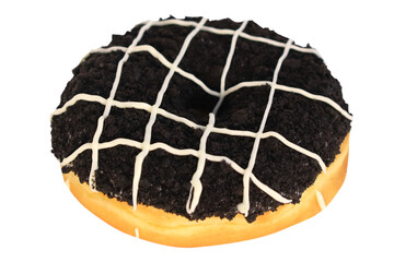 Donuts Chocolatte White Isolated Background