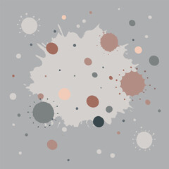 Adobe Illustrator Artwork Design a minimalist texture with scattered watercolor splatters in a muted color palette.
