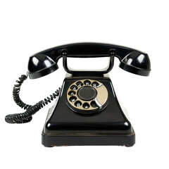 Vintage black rotary phone