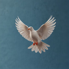 Obraz premium white dove flying