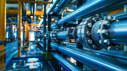 Fototapeta premium A pipe with a valve on it