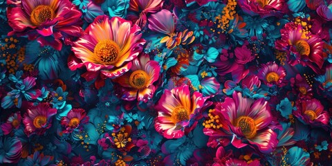 Vibrant Floral Abstract