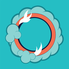 Adobe Illustrator Artwork Design of a series of soft, thin smoke rings rising and dispersing into the background