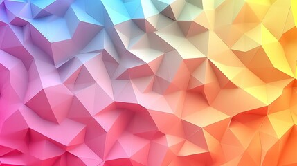 Gradient geometric background with soft pastel triangles, illustration with smooth transitions 