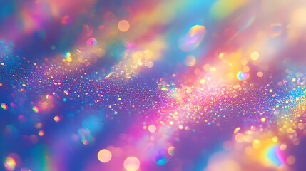 Fototapeta premium Sparkling Glitter and Light Bokeh Background Abstract Animation