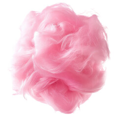 Pink cotton candy fluff