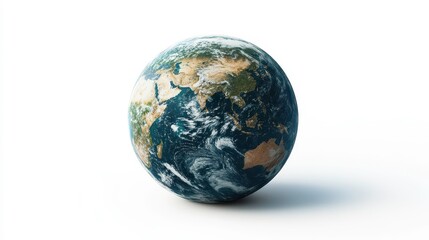 Fototapeta premium Earth clipart, element, 3D illustration, realistic, isolated on white background