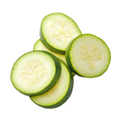 Fresh zucchini slices