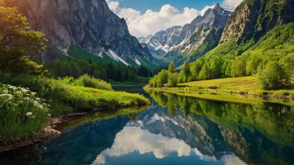 Fototapeta premium beautiful nature scenery background wallpaper