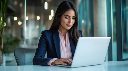 The Professional Woman with Laptop