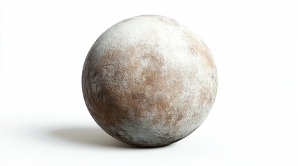 Haumea (dwarf planet) clipart, element, 3D illustration, realistic, isolated on white background