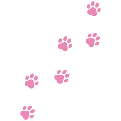 猫の足跡、肉球シルエット