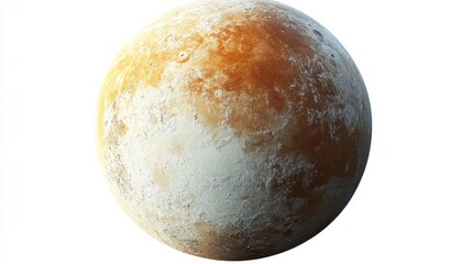 TRAPPIST-1d (exoplanet) clipart, element, 3D illustration, realistic, isolated on white background