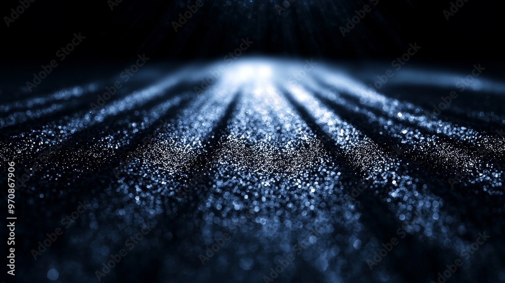 Poster Background of abstract digital particle wave and light, a background of abstract technology or cyber.