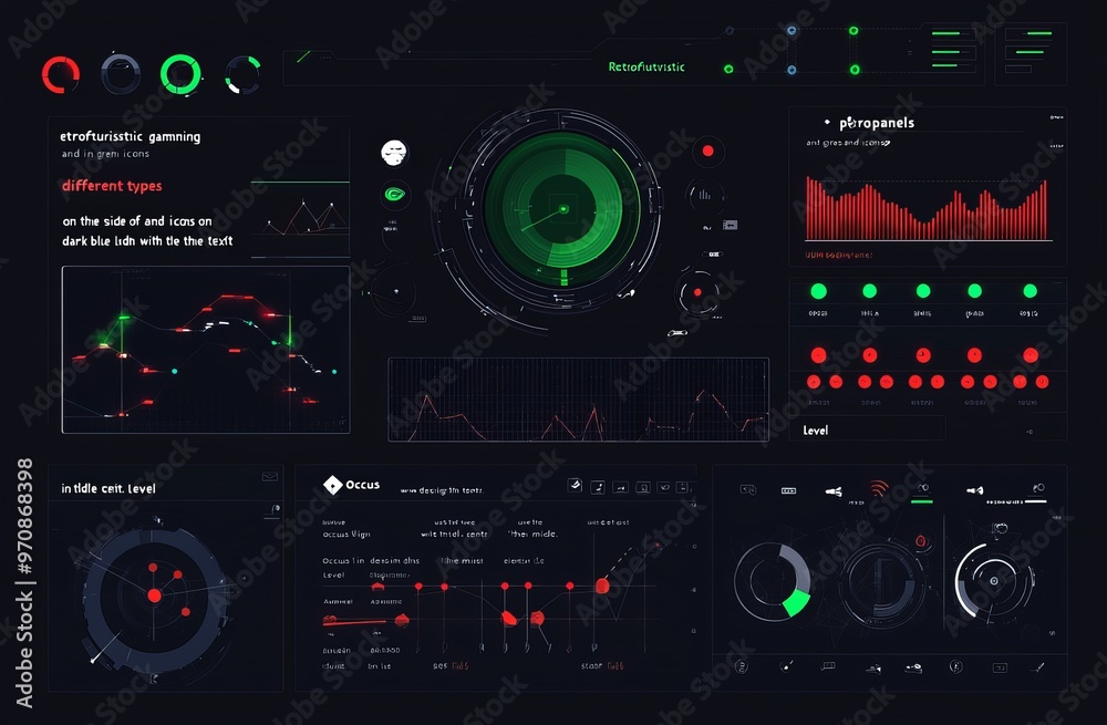 Poster Set of modern dialog HUD interface elements. Interactive information boards and blocks. Frame for online communication.