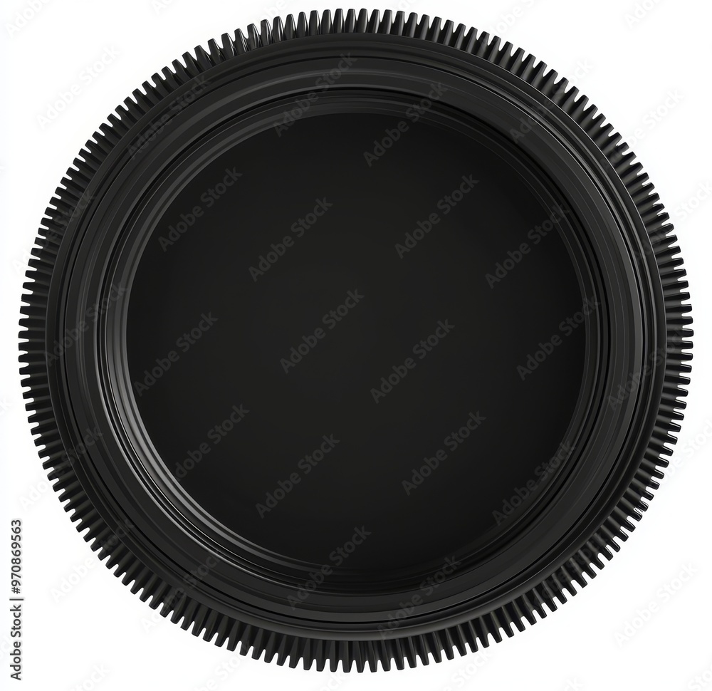 Poster The HUD futuristic sniper weapon viewfinder. Abstract optical aim. The geometric shape of a circle for virtual interfaces and games. The camera viewfinder for the sniper rifle.