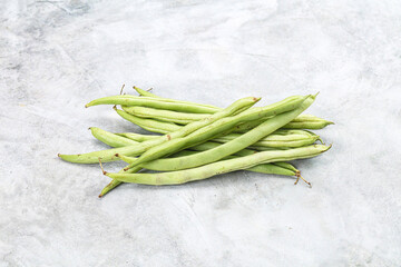 Raw fresh young green bean