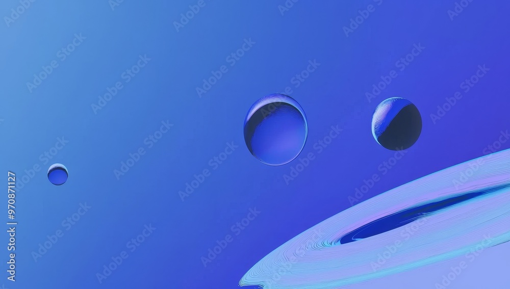 Poster holographic interface background, sci-fi style. stock image.