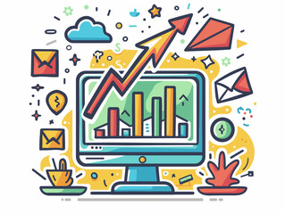 Obraz premium Digital Transformation: Embracing Technology for Efficiency and Expansion