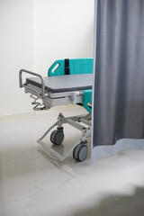 emergency patient bed at hospital